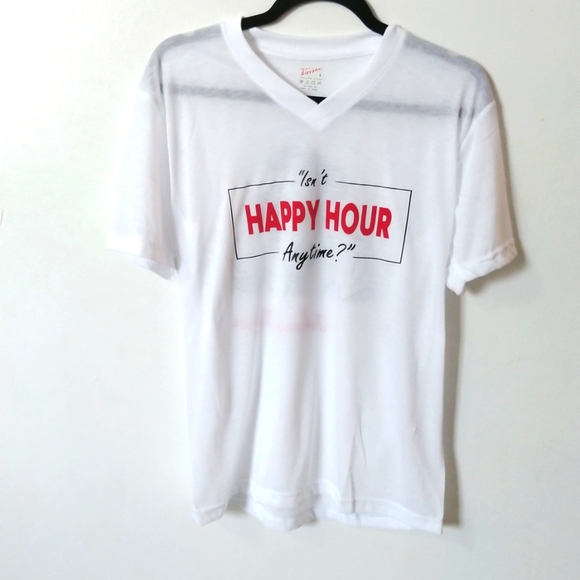 SBC Johnny Depp Short Sleeve V-Neck White T-Shirt - Picture 2 of 7